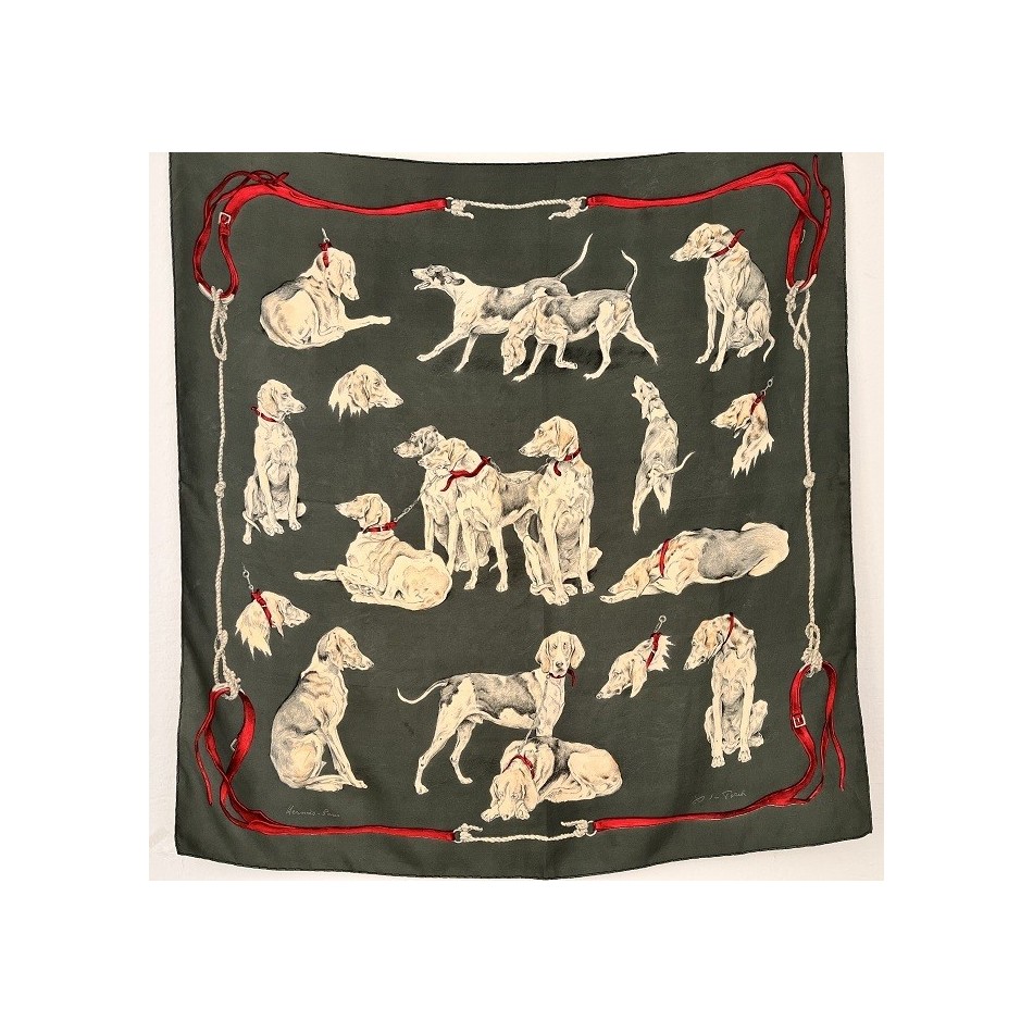 CARRÉ HERMÈS : CHIENS DE MEUTE
